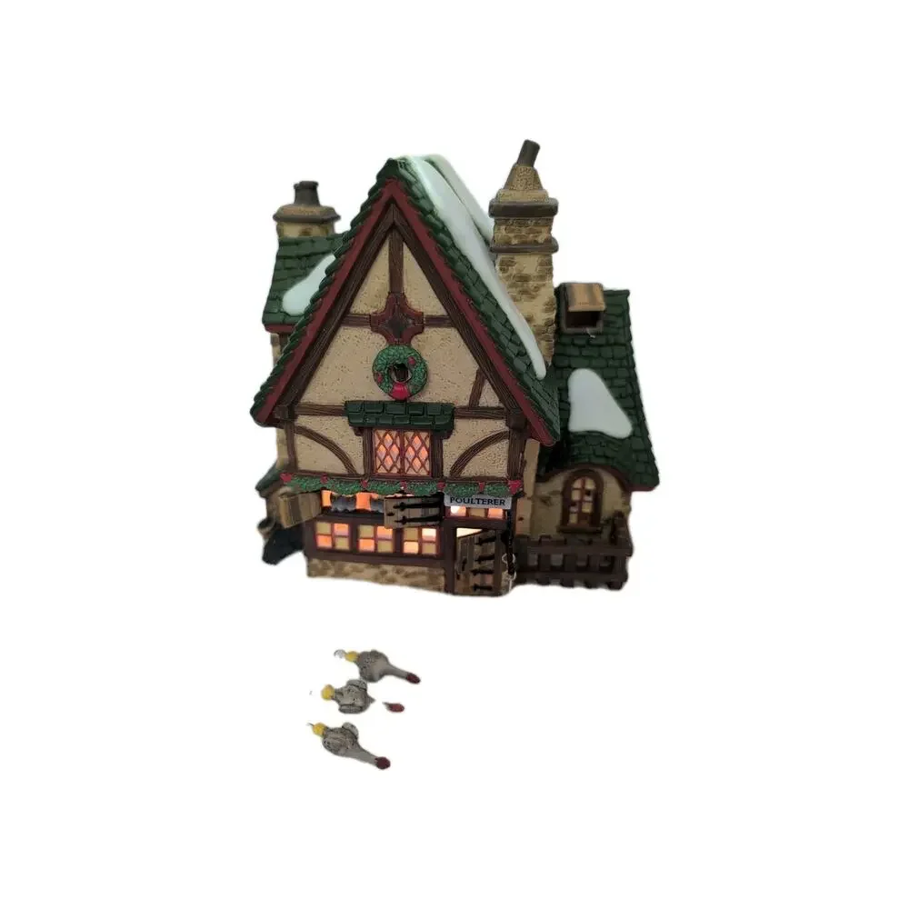 Dept 56‎ Dickens Village Series Leacock Poulterer Xmas Carol Revisited READ